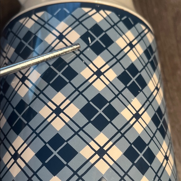 Corning Thermique vintage Blue and White Plaid Insulated Pitcher - Picture 9 of 11